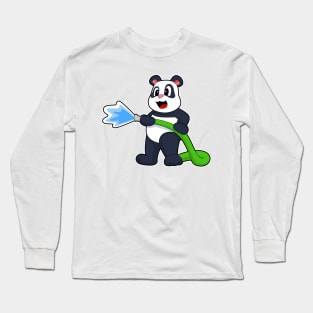 Panda Firefighter Fire hose Long Sleeve T-Shirt